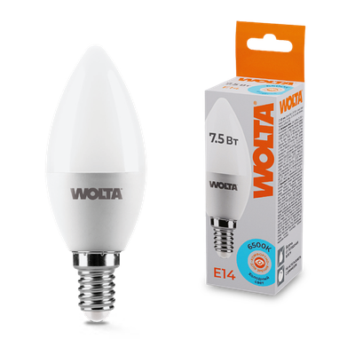 Лампа Wolta Свеча-C37 25WC7.5E14