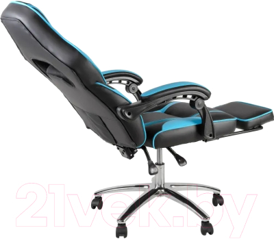 Кресло геймерское Меб-ФФ MF-2012-wf (черный/светло-голубой)