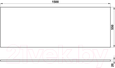 Экран для ванны Cersanit Nature 150 / 64255