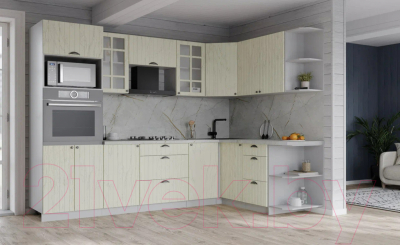 Готовая кухня Интерлиния Берес 1.68x2.6 ВТ правая