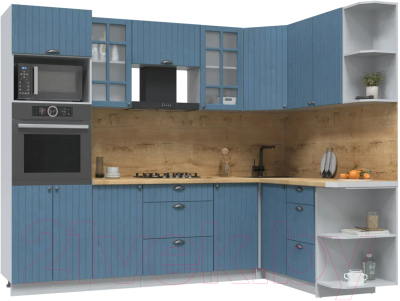 Готовая кухня Интерлиния Берес 1.68x2.6 ВТ правая - фото