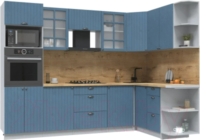 Готовая кухня Интерлиния Берес 1.88x2.8 ВТ правая - фото