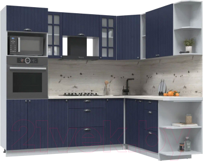 Готовая кухня Интерлиния Берес 1.88x2.4 ВТ правая - фото