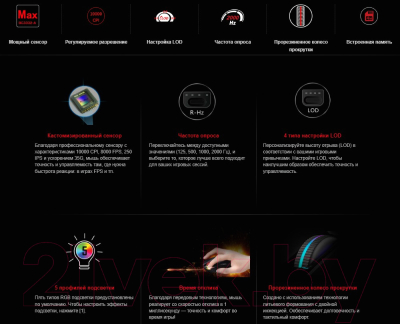 Мышь A4Tech Bloody W60 Max Panda