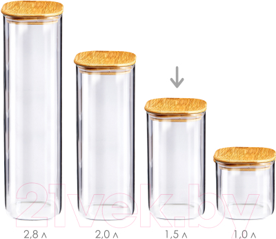 Емкость для хранения Appetite Studio BM2012-2S