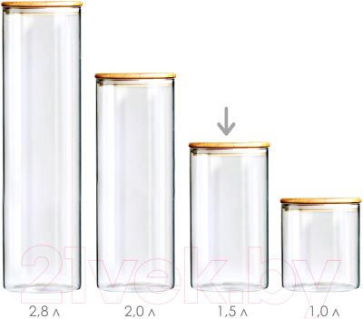 Емкость для хранения Appetite Studio BM2012-2R