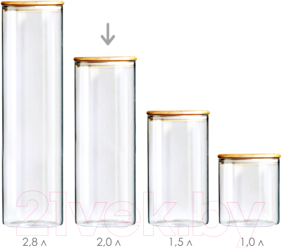 Емкость для хранения Appetite Studio BM2012-3R