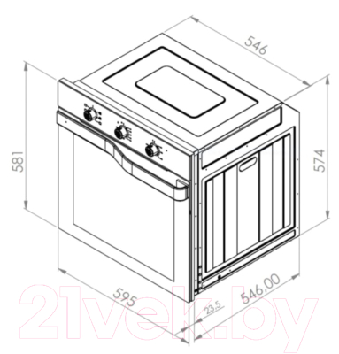 Электрический духовой шкаф Schtoff Decor 400