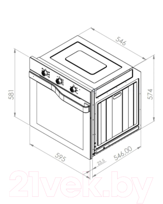 Электрический духовой шкаф Schtoff Decor 745