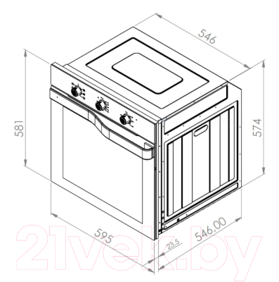 Электрический духовой шкаф Schtoff Decor 750