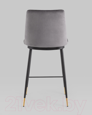 Стул барный Stool Group Мелисса / FDC9055C DARK GREY FUT-81 (велюр темно-серый)