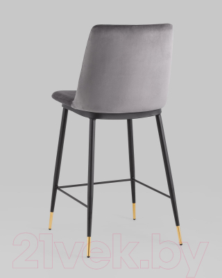 Стул барный Stool Group Мелисса / FDC9055C DARK GREY FUT-81 (велюр темно-серый)