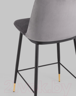 Стул барный Stool Group Мелисса / FDC9055C DARK GREY FUT-81 (велюр темно-серый)