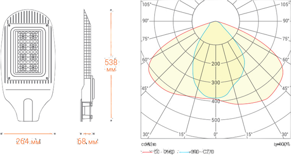 Светильник уличный Wolta STL-100W01