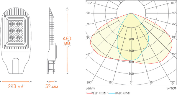 Светильник уличный Wolta STL-50W01