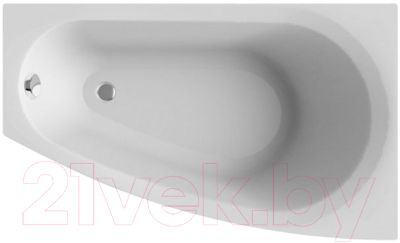 Ванна акриловая Alba Spa Baline Asymmetric 150x90 R (с ножками) - фото