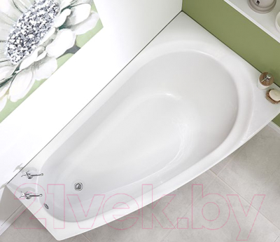 Ванна акриловая Alba Spa Baline Asymmetric 150x90 R (с ножками)