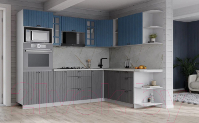 Готовая кухня Интерлиния Берес 1.88x2.4 ВТ правая