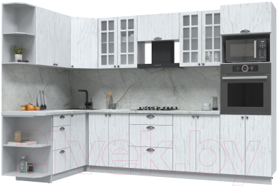 Готовая кухня Интерлиния Берес 1.68x3.0 ВТ левая - фото