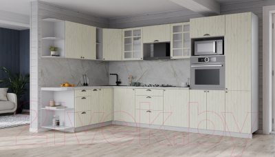 Готовая кухня Интерлиния Берес 1.88x3.2 ВТ левая