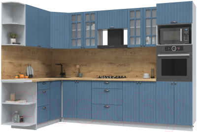 Готовая кухня Интерлиния Берес 1.68x3.0 ВТ левая - фото