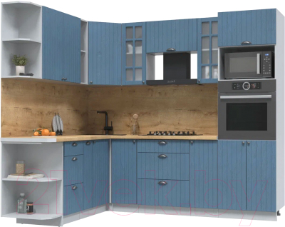 Готовая кухня Интерлиния Берес 1.88x2.4 ВТ левая - фото