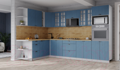 Готовая кухня Интерлиния Берес 1.88x3.0 ВТ левая