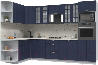 Готовая кухня Интерлиния Берес 1.68x3.0 ВТ левая - фото