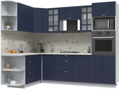 Готовая кухня Интерлиния Берес 1.68x2.6 ВТ левая - фото