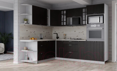 Готовая кухня Интерлиния Берес 1.88x2.4 ВТ левая