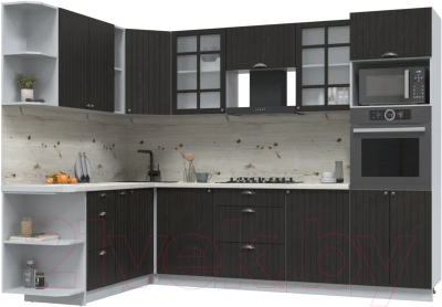 Готовая кухня Интерлиния Берес 1.88x2.8 ВТ левая - фото