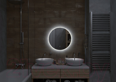 Зеркало Континент Ajour Led D 100 (холодная подсветка, сенсор)