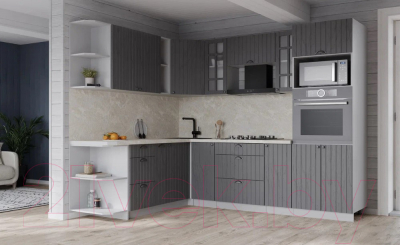 Готовая кухня Интерлиния Берес 1.88x2.4 ВТ левая