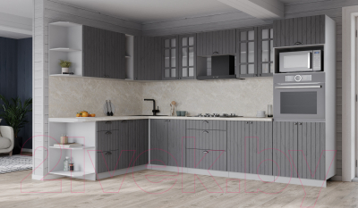 Готовая кухня Интерлиния Берес 1.88x3.0 ВТ левая