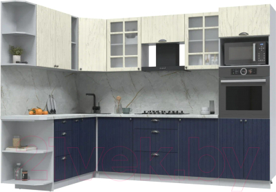 Готовая кухня Интерлиния Берес 1.88x2.8 ВТ левая - фото