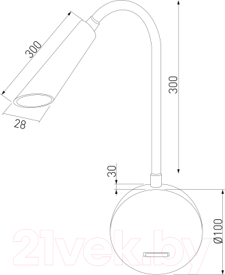 Бра Elektrostandard Stem 40120/LED