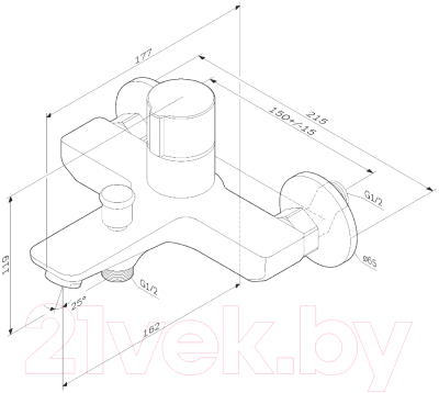 Смеситель AM.PM X-Joy F85A10522