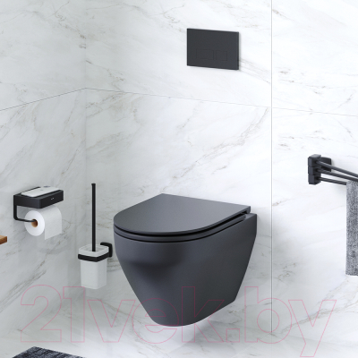 Унитаз подвесной AM.PM Spirit C701700MBSC (с сиденьем)