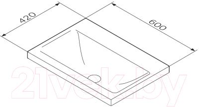 Умывальник AM.PM Gem M90WCC0602BM