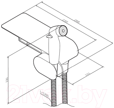 Гигиенический душ AM.PM Like F0202622