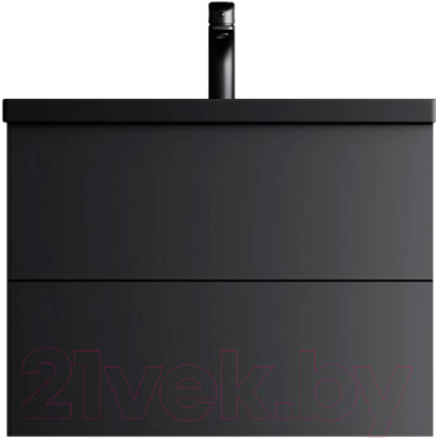 Тумба под умывальник AM.PM Gem M90FHX07522BM (черный матовый) - фото