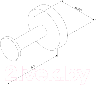 Крючок для ванной AM.PM Inspire A50A35822