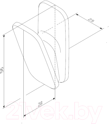 Крючок для ванной AM.PM Inspire A50A35522