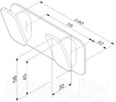 Крючок для ванной AM.PM Inspire A50A35622