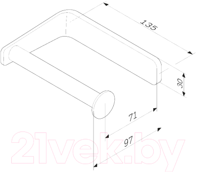Держатель для туалетной бумаги AM.PM Inspire 2.0 A50A34122