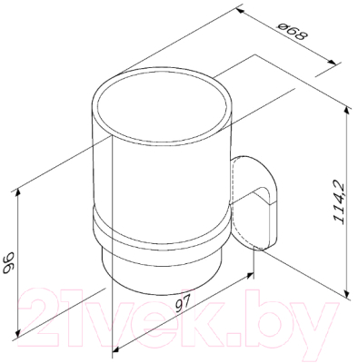 Стакан для зубной щетки и пасты AM.PM X-Joy A8434322