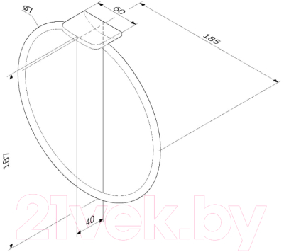 Держатель для полотенца AM.PM X-Joy A50A34422