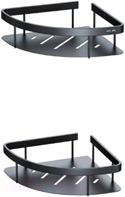 Комплект полок для ванной AM.PM Sense L A7454222 (черный) - фото