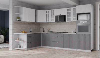 Готовая кухня Интерлиния Берес 1.88x3.0 ВТ левая