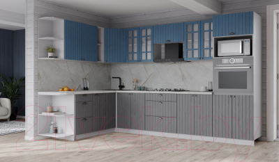 Готовая кухня Интерлиния Берес 1.88x3.0 ВТ левая